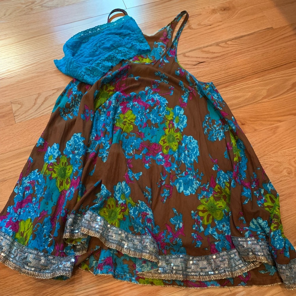Free People tank tunic dress with bandeau